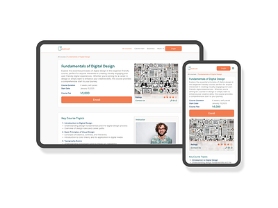 Course Deatil Page branding ui