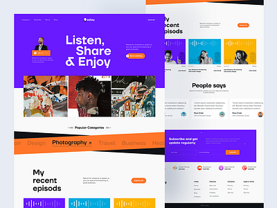 Adley Podcast Website Design figma illustrator photoshop podcast podcast website design ui ui design uiux uiux design ux ux design web web design website website design