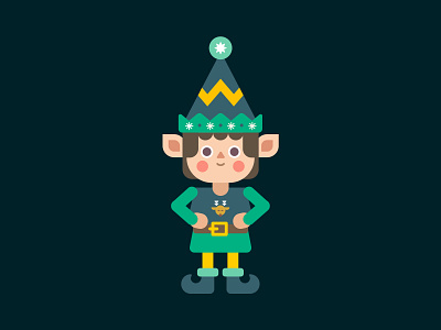 Elf christmas elf holidays illustration ornament