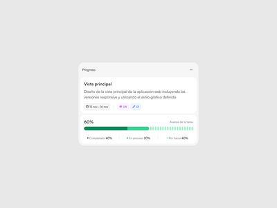 Progress - Component branding component design modal product product design progress ui ux