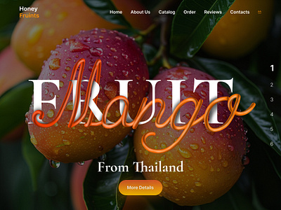 Exotic Fruits | Thailand | Main Screen | Website | UI/UX digital product design e commerce exotic fruits fruit delivery landing page online shopping product page design thailand thailand fruits tropical fruits tropical ui ui ui design ux ux design web design website