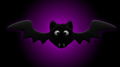 Bat 3d bat blender character design halloween modelling rendering