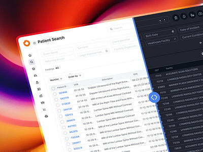 Hospital management > Patient Search | Advance Search Filter advance table advancedsearch daisyui darkmodeui frontend development healthcareapp hospitalmanagement medicalsoftware modern ui pagination patientrecords patientsearch product design table header tailwindcss uidesign uiux design