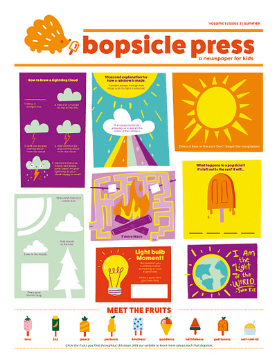 Bopsicle Press : Summer Issue 2023 book cover design character design childrens book childrens illsutration illustration