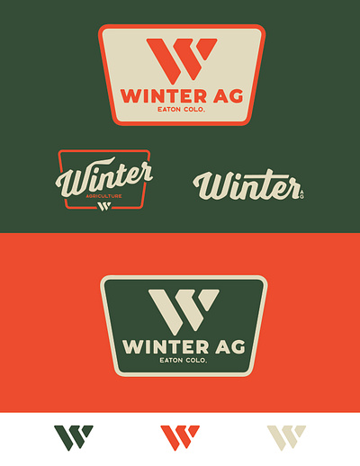 Winter Ag. Logo agriculture branding farming graphic design logo