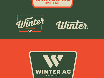 Winter Ag. Logo agriculture branding farming graphic design logo