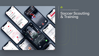 Soccer Scouting and Training branding football gamification mobile soccer training ui