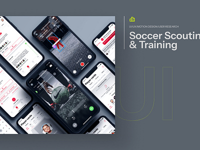 Soccer Scouting and Training branding football gamification mobile soccer training ui