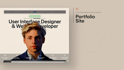 Portfolio Site design figma motion dsign portfolio responsiveness ui ux webflow