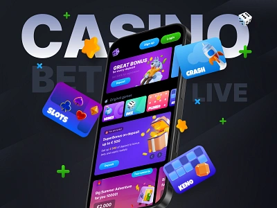 Casino & Betting - Web Design bet betting casino casino branding casino design casino games casino ui casino ux crash gambling gambling design interface keno live casino new casino online casino slot slots web casino web design