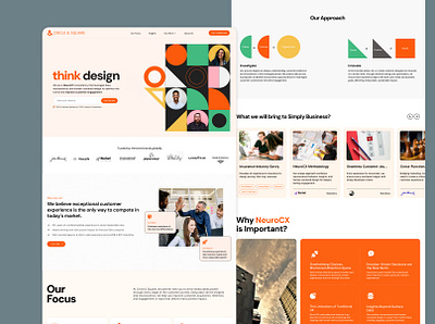 Circle & Square SAAS Design figma geometric interaction design isometric landing landingpage product productdesign prototype saas saaspage shapes uiux webdesign wireframe