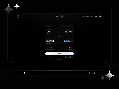 Crypto Swap bitcoin blockchain branding clean crosschain crypto cryptocurrency dapp design dex ethereum market multichain product design protocol swap token ui design ux website