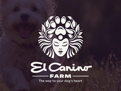 El Canino Farm logo dog dog health doglover herbal blends identity illustration lettering logo logodesign logotype pets supplements typography