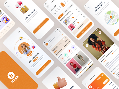 E-Commerce Mobile App Design (B6CS) app design dashboard design figma landing page design mobile app mobile app design responsive design ui ui design uiux uiux design ux ux design web design