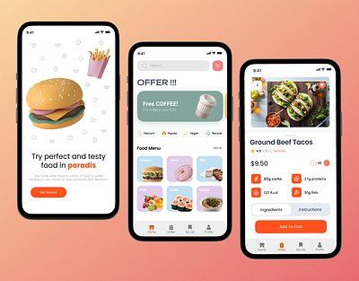 Food App Desing app appdesing desing figma foodapp ui