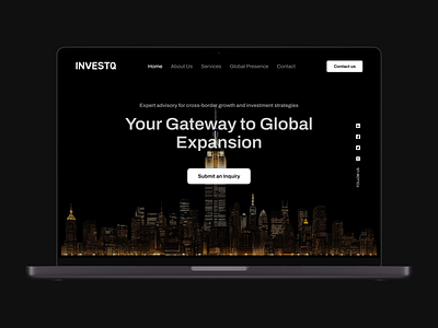 InvesQ Global Advisory Website Redesign – Elevating Internationa advisoryservices corporatewebsite financialservices globalbusiness investmentstrategies professionaldesign uiuxdesign webdesign