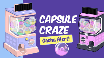 CAPSULE CRAZE - STREAM ALERT 3d branding design graphic design illustration overlays stream overlays twitch ui uiux