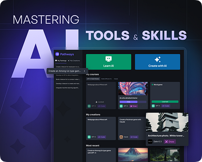 Mastering AI Tools & Skills ai artificial intelligence chatgpt courses interface learning modern tools ux