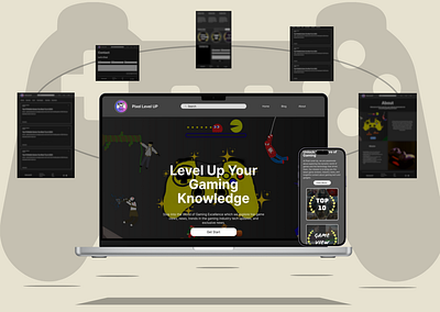 Pixel Level Up: A Modern Gaming Blog Design blog blogdesign branding canva creativeblog design dribbbleshowcase figma figmadesign gamingblog graphic design logo responsivedesign techdesign ui ux uxuidesign webdesign wordpressdesign