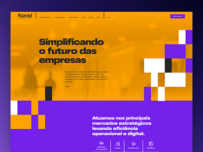 Website da Forzy branding design figma wordpress