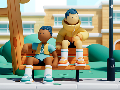 After Run 3d charactedesign illustration