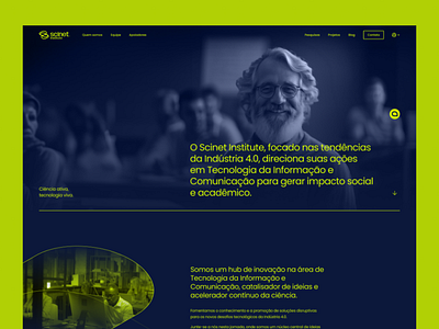 Website e Identidade Visual Scinet branding design figma logo ui ux wordpress