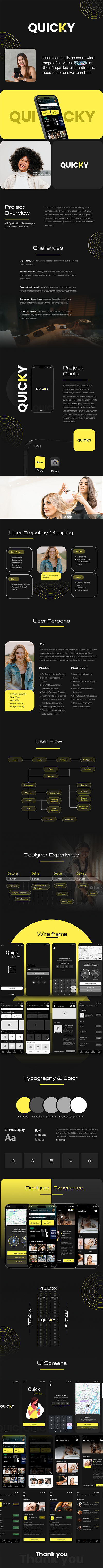 QUICKY(SERVICE APP) branding graphic design ui