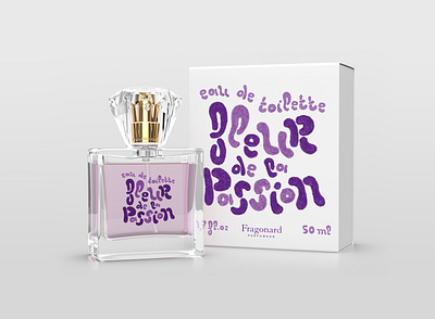 Perfume typographic packaging art branding floral graphic design illustration packaging perfume typography