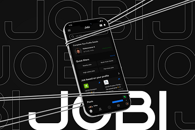 Jobi App Design app design case study figma jobi mobile app design ui uiux design