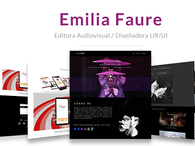 Landing page - Emilia Faure - css design figma html landing page photoshop ux ui