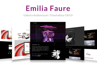 Landing page - Emilia Faure - css design figma html landing page photoshop ux ui