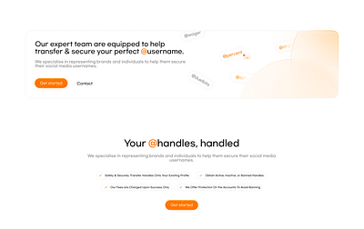 Your @handles, handled. animation branding graphic design logo motion graphics ui