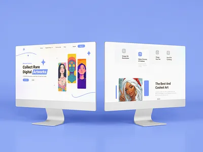 Uart - Artwork Website artwork branding creative digital figma graphic desigh graphic design landing page design modern professional ui user experience user interface ux web design website design