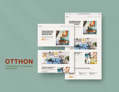 Landing page - Otthon - css design figma html landing page photoshop ux ui