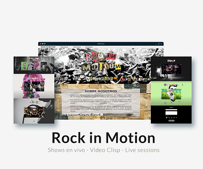 Landing page - Rock in Motion - css design figma html illustration landing page photoshop ui ux ui