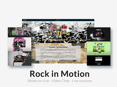 Landing page - Rock in Motion - css design figma html illustration landing page photoshop ui ux ui