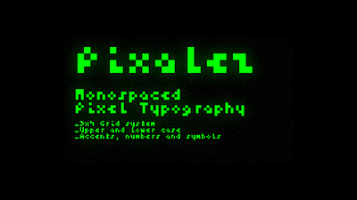 Pixalez_Mono animation design graphic design monospaced motion graphics pixel pixel art tipografia type typography