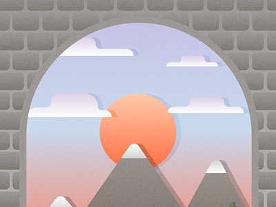 Archways | The Mountains branding deer fawn flowers lavender mountian pine trees sunrise sunset