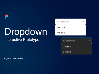 Dropdown - Interactive Prototype animation design dropdown figma interaction prototype ui