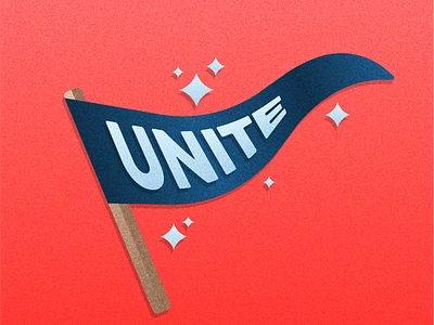 Voter Campaign | Unite branding democrat flag flat illustration get out to vote grain graphic design politics republican unite vote voter