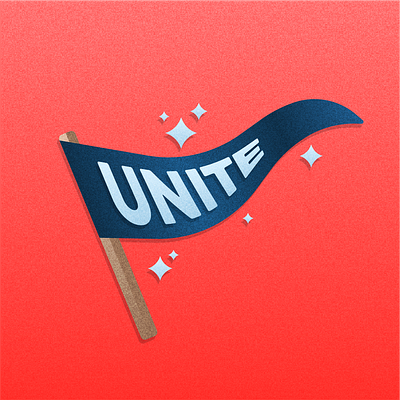 Voter Campaign | Unite branding democrat flag flat illustration get out to vote grain graphic design politics republican unite vote voter