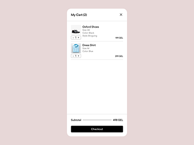 Cart Checkout dailyui design minimalism ui ux web