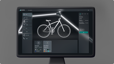 Geometra - Bike Creation - Web design graphic design illustration ui ux design web design