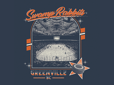 Greenville Swamp Rabbits echl graphic design greenville hockey illustration swamp rabbits vector