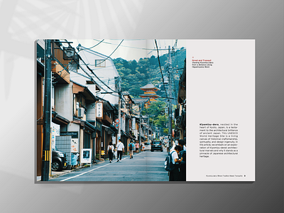 Booklet Design: Kiyomizu-dera booklet design magazine print