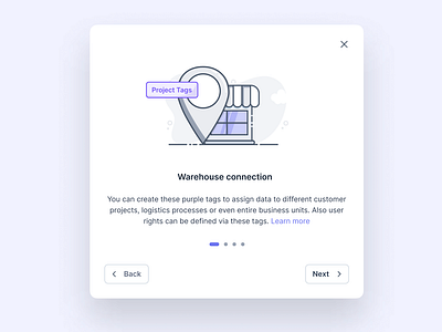 Warehouse connection bach customer dcroll lager learn more modal navigation next project steps tages warehouse