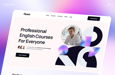 Online Educational Website courses educaiton landing page langiages learning online courses ui website