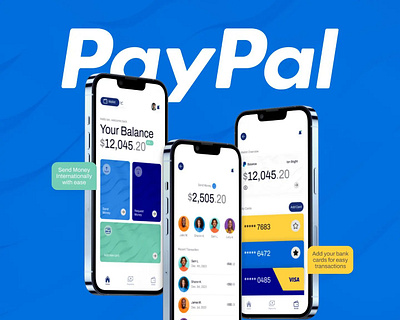 PayPal App Re-design graphic design ui