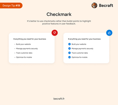 UI Design Tips #19 - Checkmark design do dont tips ui ui design ux ux design