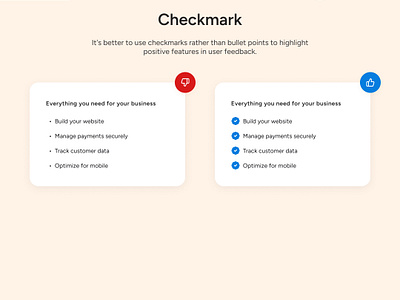 UI Design Tips #19 - Checkmark design do dont tips ui ui design ux ux design